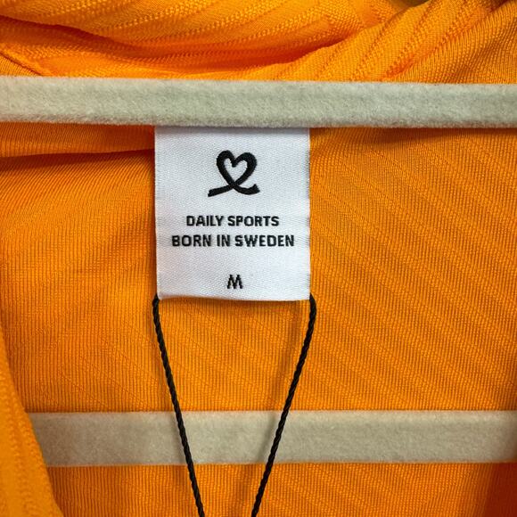 Daily Sports Floy Candied Long Sleeve Roll Neck 1/4 Zip Golf Top Orange Medium - Picture 10 of 12